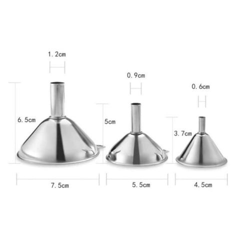 304 Stainless Steel Sandblasted Funnel Integrated Liquid Dispenser, LsCook 3-Piece Set