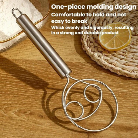Stainless Steel Whisk Double-Coil Manual Cream Whisk, LsCook