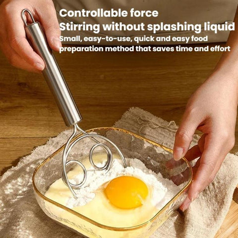 Stainless Steel Whisk Double-Coil Manual Cream Whisk, LsCook