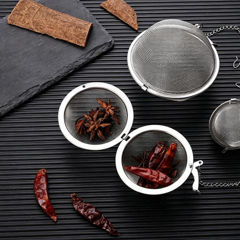 304 Stainless Steel Spice Ball Tea Strainer, Medium