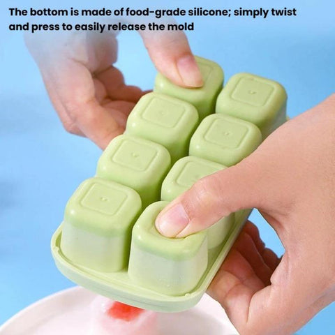 LsCook TPE Ice Tray Jelly Yogurt Ice Cube Mold