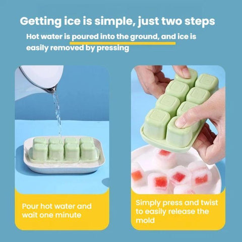 LsCook TPE Ice Tray Jelly Yogurt Ice Cube Mold