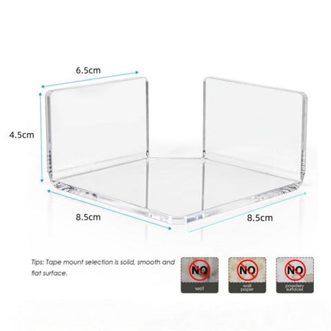 Wall-mounted Corner Shelf Triangular Floating Shelf For Security Cameras