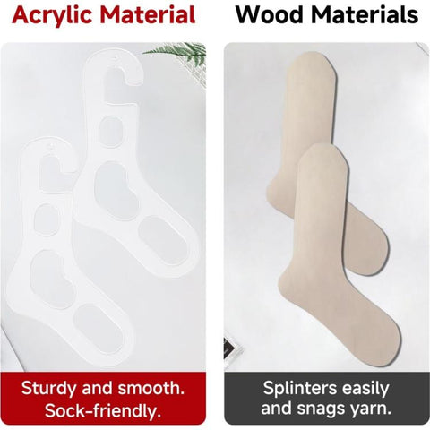 Acrylic Handmade Socks Maker Holder Sock Storage Rack, 1pc, 2pcs