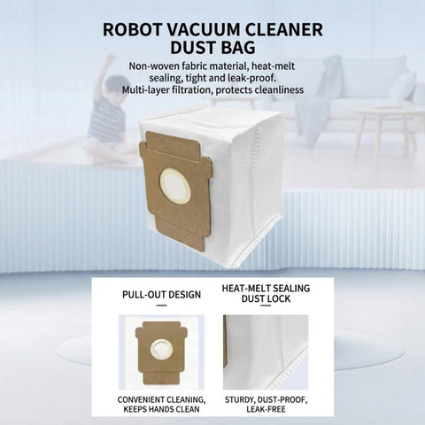 For IRobot Roomba Max 705 Combo Robot Vacuum, 1pair Main Brush, 1pair Side Brush, Filter, Dust Bag