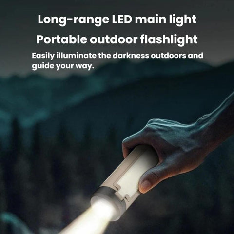 Multifunctional Foldable Camping Light, Outdoor Use LED Tent Light With Hook, 3-leaf, 4-leaf