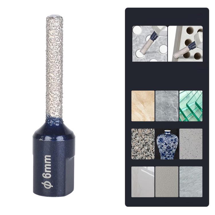 M10 Angle Grinder Hole Saw Glass Stone Hole Enlargement Trimming Head, 6MM, 8MM, 10MM, 12MM