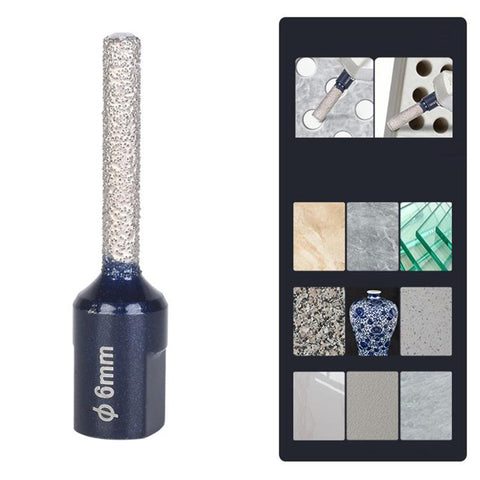M10 Angle Grinder Hole Saw Glass Stone Hole Enlargement Trimming Head, 6MM, 8MM, 10MM, 12MM