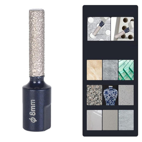 M10 Angle Grinder Hole Saw Glass Stone Hole Enlargement Trimming Head, 6MM, 8MM, 10MM, 12MM