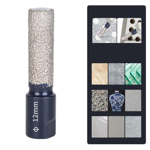 M10 Angle Grinder Hole Saw Glass Stone Hole Enlargement Trimming Head, 6MM, 8MM, 10MM, 12MM