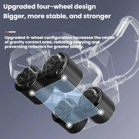 Home Four-Wheel Automatic Rebound Ab Wheel With Timer Function