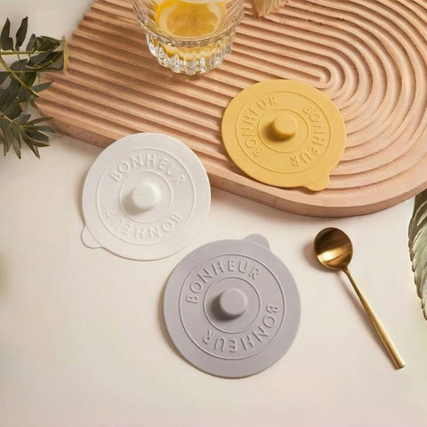LsCook 3-Piece Set Food-grade Silicone Lid Dust-proof Anti-spill Round Universal High-Temperature Resistant Lid