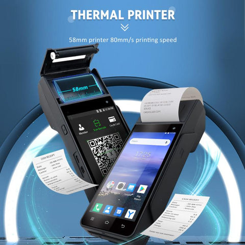 Z90F Supermarket Mobile Bill Payment POS Machine, Handheld Cash Register With Credit Card NFC Function, EU Plug