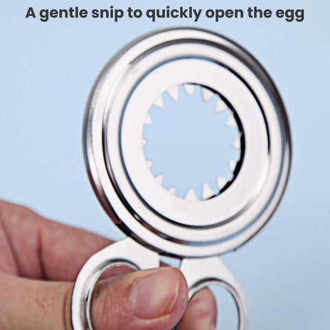 Stainless Steel Egg Cracker Handheld Household Egg Peeler, LsCook