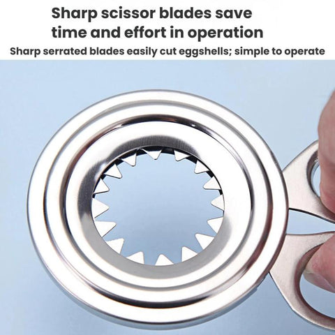 Stainless Steel Egg Cracker Handheld Household Egg Peeler, LsCook
