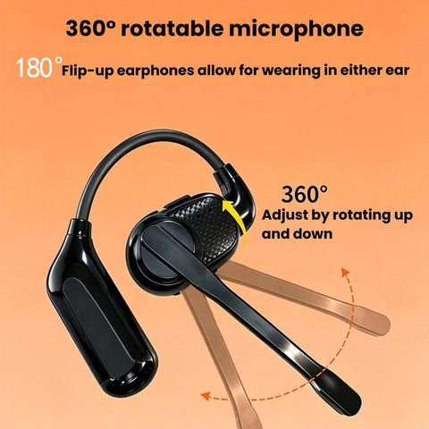Ear-Hook Rotatable Bluetooth Earphone, HD Noise Reduction Rainproof Earphone, V1, V3