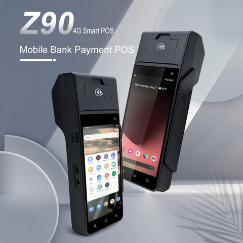 Z90N Supermarket Mobile Bill Payment POS Machine, Handheld Cash Register With Credit Card NFC Function, EU Plug