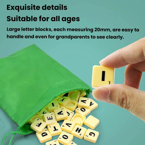 Spelling Chess Toy Multiplayer Alphabet Spelling Board Game, Small, Big