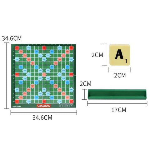 Spelling Chess Toy Multiplayer Alphabet Spelling Board Game, Small, Big