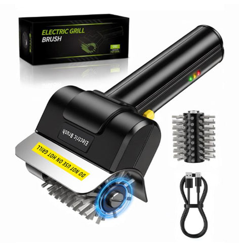 Electric Stainless Steel Roller Grill Cleaner Brush, Single Brush Head