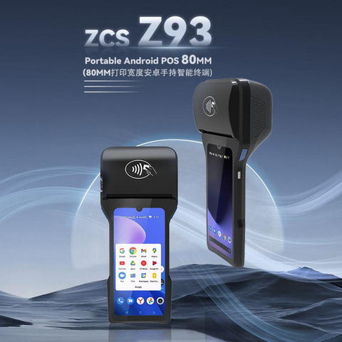 Mobile Handheld POS Machine, Smart Android Payment Terminal For Restaurant & Parking Lot, Z93