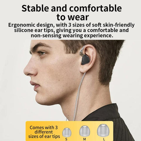 KZ-ZS10 PRO X 10-driver Dynamic Driver+Balanced Armature 1.2m Wired Earphones, Without Mic, With Mic