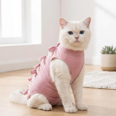 Breathable Anti-Licking Cat Sterilization Surgery Suit, Pet Weaning Anti-Harassment Clothes, S, M, L