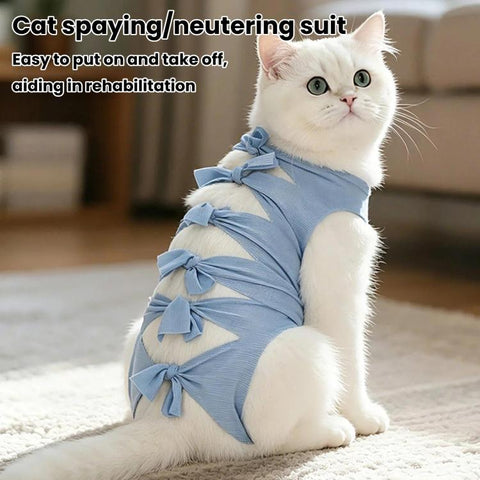 Breathable Anti-Licking Cat Sterilization Surgery Suit, Pet Weaning Anti-Harassment Clothes, S, M, L