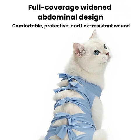 Breathable Anti-Licking Cat Sterilization Surgery Suit, Pet Weaning Anti-Harassment Clothes, S, M, L