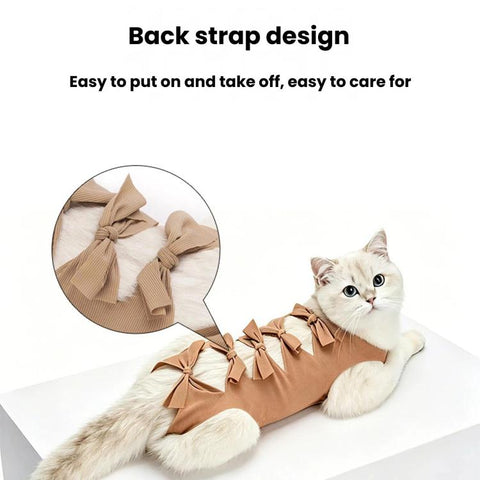 Breathable Anti-Licking Cat Sterilization Surgery Suit, Pet Weaning Anti-Harassment Clothes, S, M, L