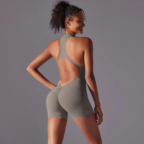 High-Intensity Tight-Fitting Backless Bodysuit/Yoga Wear, S, M, L