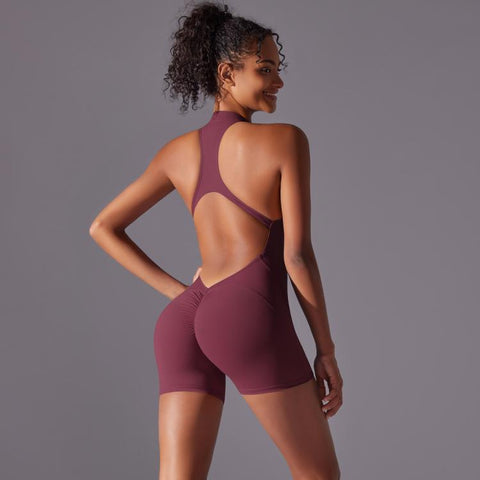 High-Intensity Tight-Fitting Backless Bodysuit/Yoga Wear, S, M, L