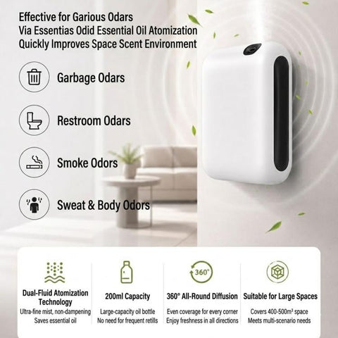 Home Smart Aromatherapy Diffuser Essential Oil Diffuser Automatic Fragrance Diffuser, OV2Pro US Plug, OV2Pro UK Plug, OV2Pro EU Plug, OV2Pro AU Plug, OV2 Battery+USB Power
