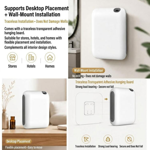 Home Smart Aromatherapy Diffuser Essential Oil Diffuser Automatic Fragrance Diffuser, OV2Pro US Plug, OV2Pro UK Plug, OV2Pro EU Plug, OV2Pro AU Plug, OV2 Battery+USB Power