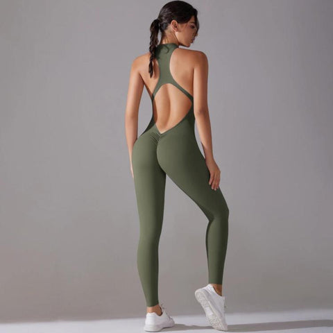 Long High-intensity Tight-fitting Backless Bodysuit/Yoga Wear, S, M, L