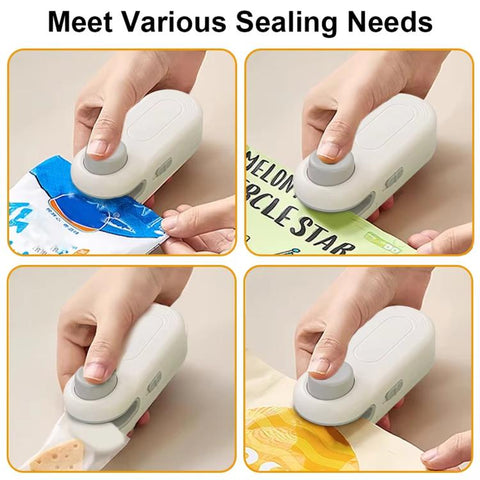 LsCook Mini Portable Snack Bag Sealer Compact Household Hand-Press Heat Sealer