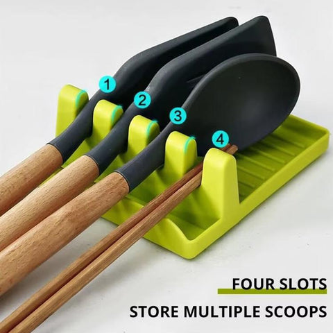 LsCook Kitchen Spatula Holder Storage Rack Multifunctional Utensil Organizer Drainer