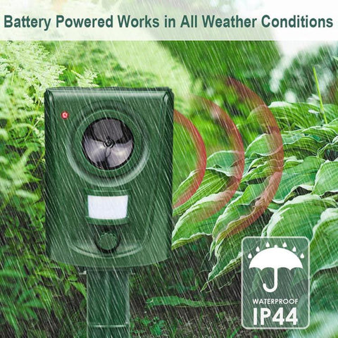 Outdoor Waterproof Infrared Animal Repeller, High-Power Ultrasonic Weasel Repellent, Square Shape