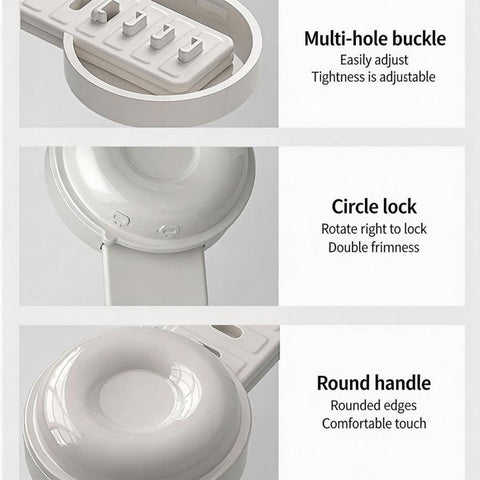 Toilet Seat Lifter Handle Adjustable Sanitary Toilet Lid Lifter For Bathroom Hygiene, Anti-Dirty No-Touch Toilet Cover Handle