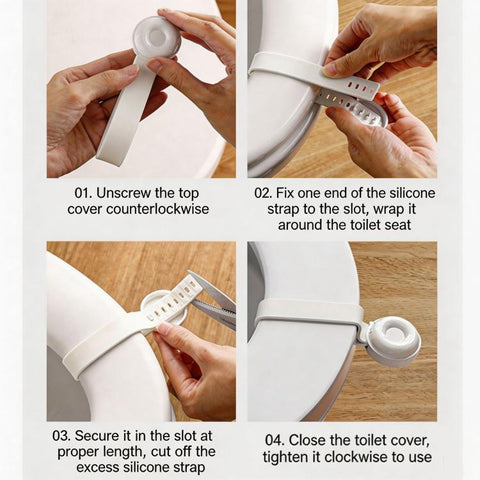 Toilet Seat Lifter Handle Adjustable Sanitary Toilet Lid Lifter For Bathroom Hygiene, Anti-Dirty No-Touch Toilet Cover Handle