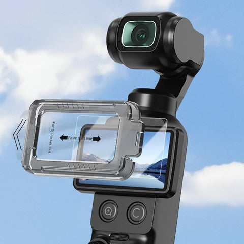 For DJI Osmo Pocket 4 / 3 BRDRC AR Tempered Glass Screen Protector Applicator