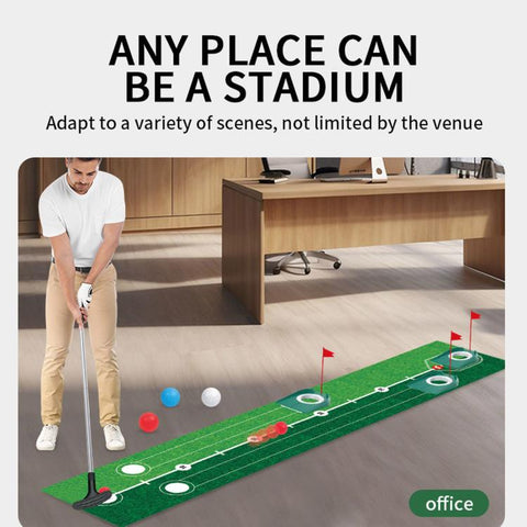 Kids Golf Putting Practice Mat, Indoor & Outdoor Parent-Child Interactive Sports Toy