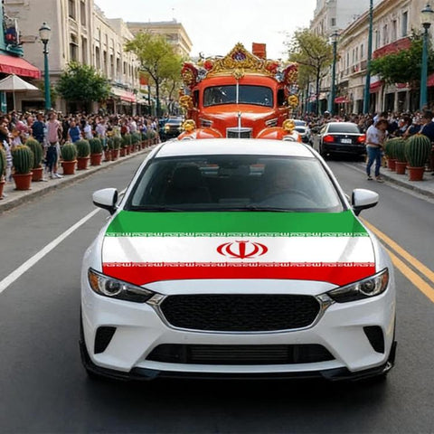USA-Canada-Mexico World Cup Cheering Flag Dustproof Car Cover, Mexico, Canada, United States, Brazil, Argentina, France, Germany, Belgium, Saudi Arabia, South Korea, Ghana, Portugal, United Kingdom, Australia, Japan, Paraguay, Turkey, England, Switzerl...