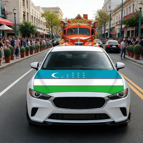 USA-Canada-Mexico World Cup Cheering Flag Dustproof Car Cover, Poland, Scotland, Denmark, Ecuador, Senegal, Cape Verde, Colombia, Costa Rica, Haiti, Netherlands, Croatia, Cura?ao, Peru, Morocco, South Africa, Norway, Sweden, Serbia, Algeria, Tunisia   ...