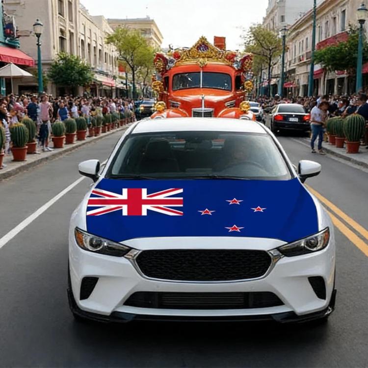 USA-Canada-Mexico World Cup Cheering Flag Dustproof Car Cover, New Zealand, Italy, Jordan