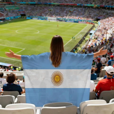 USA-Canadian-Mexican World Cup Fans Capes Flags, Argentina, Australia, Brazil, Belgium, Denmark, Germany, Ecuador, France, Colombia, Netherlands, Canada, Croatia, United States, Mexico, Norway, Portugal, Switzerland, Senegal, Turkey, Uruguay, Spain, It...