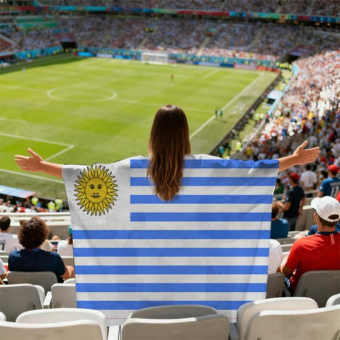 USA-Canadian-Mexican World Cup Fans Capes Flags, Argentina, Australia, Brazil, Belgium, Denmark, Germany, Ecuador, France, Colombia, Netherlands, Canada, Croatia, United States, Mexico, Norway, Portugal, Switzerland, Senegal, Turkey, Uruguay, Spain, It...
