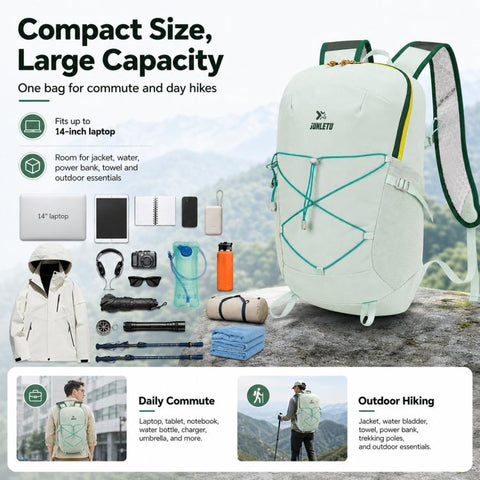 JUNLETU Waterproof Outdoor Sports Backpack Ultra-Lightweight Breathable Trail Cycling Pack