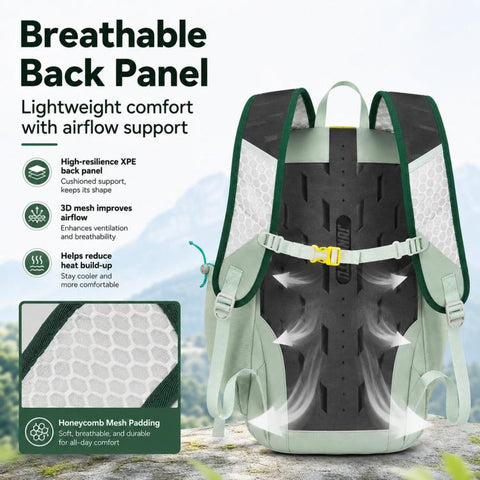 JUNLETU Waterproof Outdoor Sports Backpack Ultra-Lightweight Breathable Trail Cycling Pack