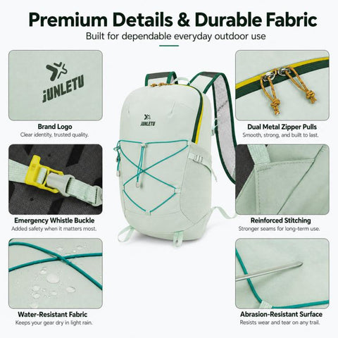 JUNLETU Waterproof Outdoor Sports Backpack Ultra-Lightweight Breathable Trail Cycling Pack
